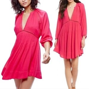 Flowy Pink Free People Mini Dress